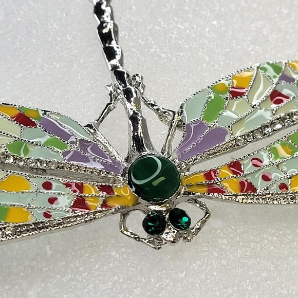 Statement Dragonfly Brooch Pin - Picture 9 of 12